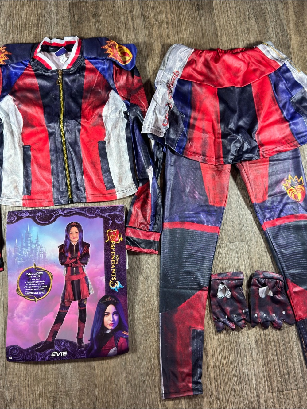 Disney Descendants Evie Red & Blue Girls Costume Set